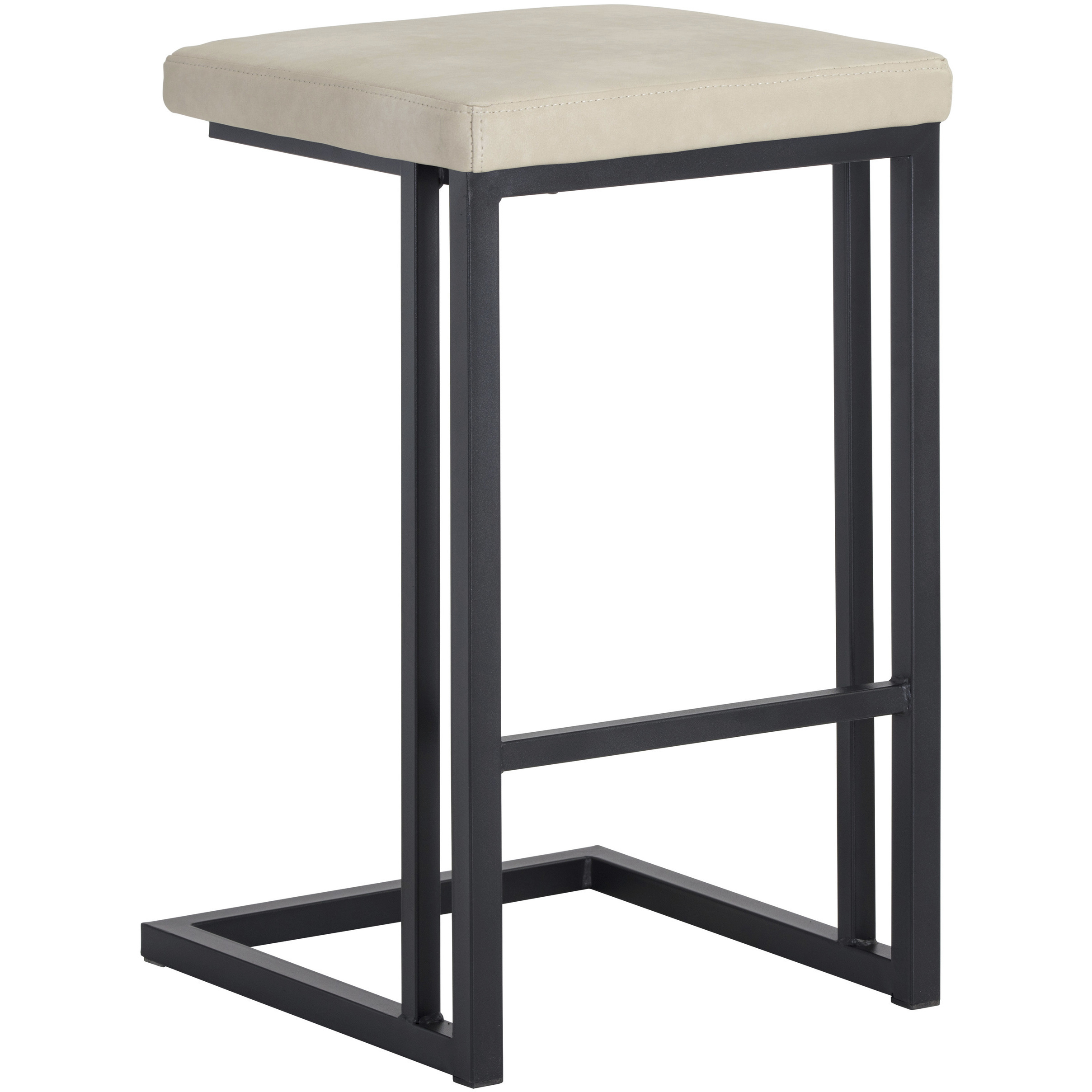 Boone 26 inch Black / Bravo Cream Counter Stool, Set Of 2